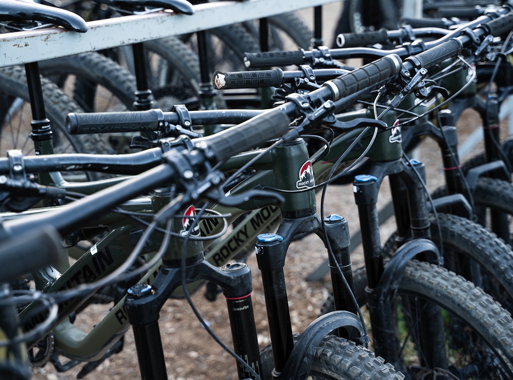 Rental bike fleet at Spider Mountain