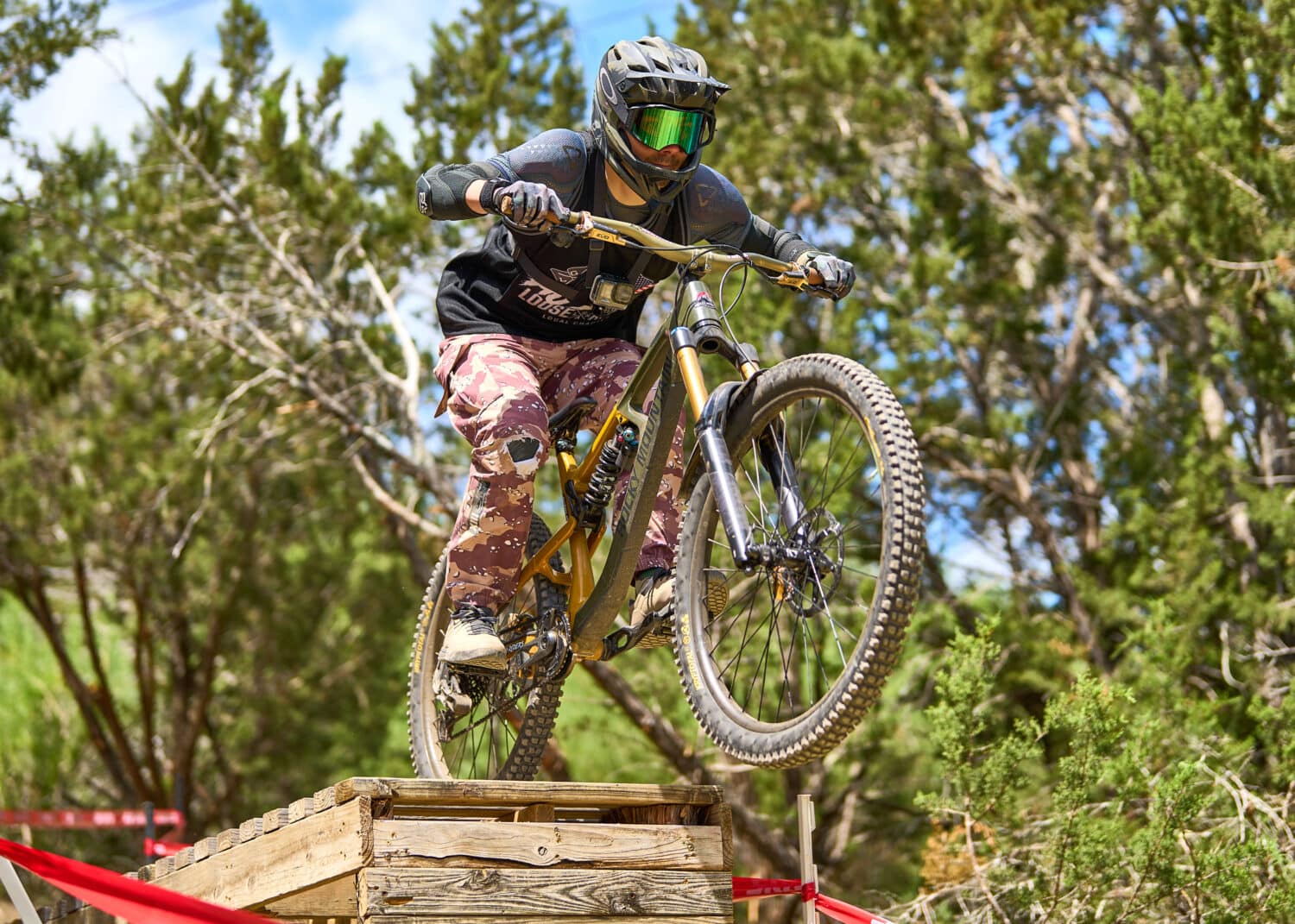 Bike park photography at Spider Mountain texas