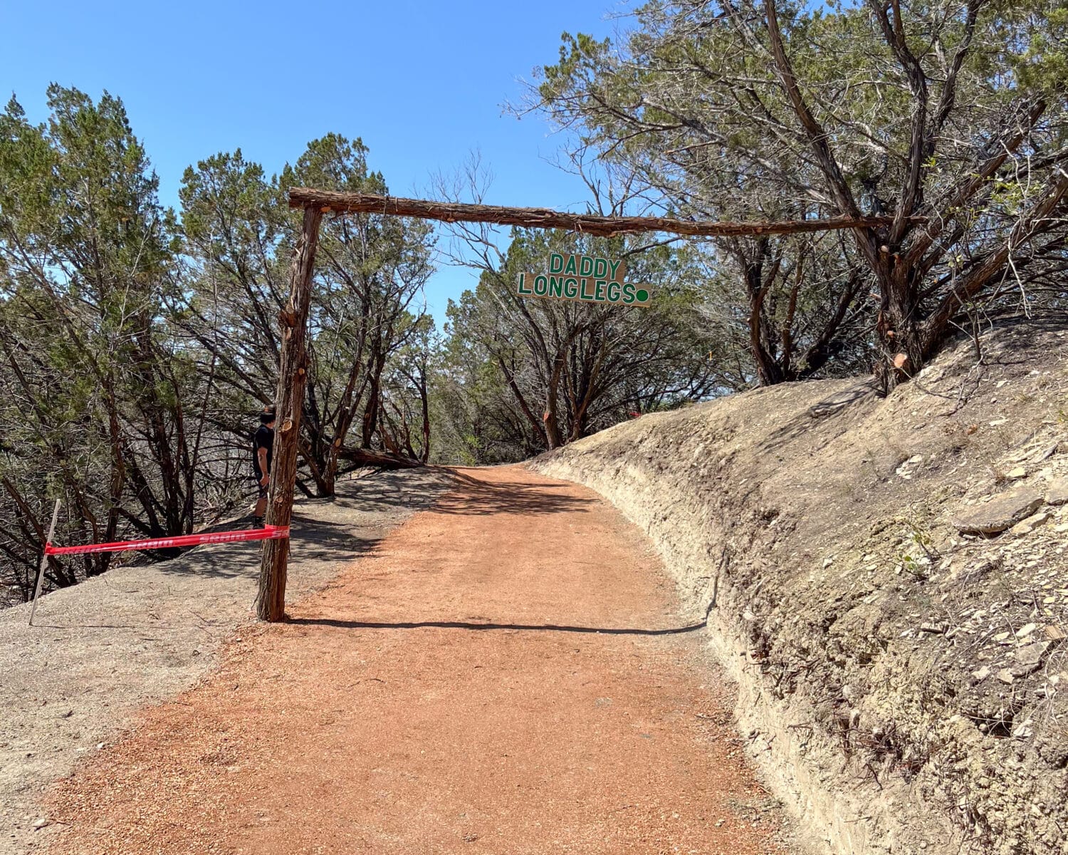 Daddy Long Legs, the new beginner trail at Spider Mountain Bike Park