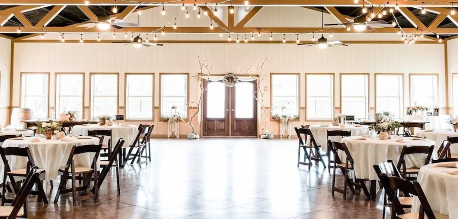The Thunderbird Lodge Event Center set for a reception